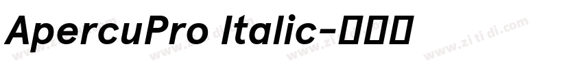 ApercuPro Italic字体转换